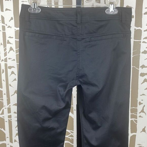 H&M Flared Leg Dress Pants Black Sateen sz 6 - Picture 7 of 10